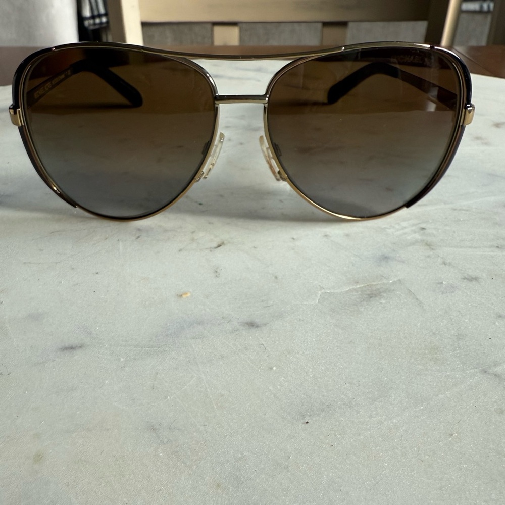 Michael Kors polarized aviator sunglasses EUC